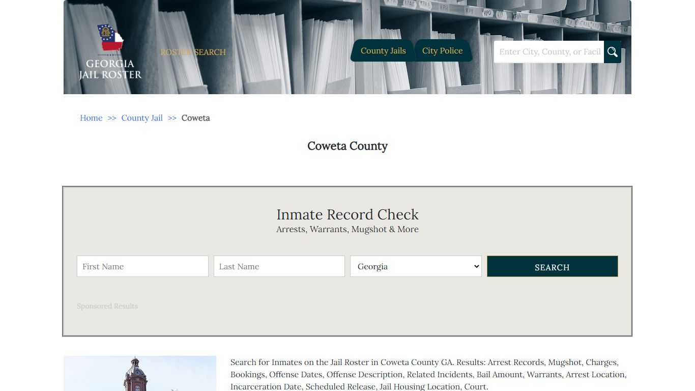 Coweta County - Georgia Jail Inmate Search